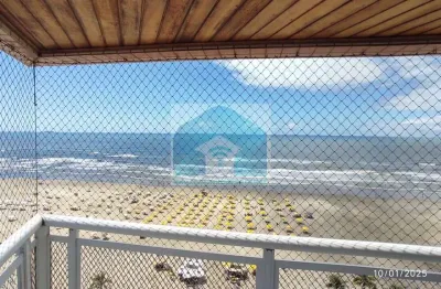 Apartamento no bairro ocian, praia grande sp, com 3 dormitórios, 1 suíte. frente mar.