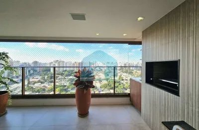 Apartamento campo belo - maravilhoso - três suítes - varanda gpurmet - 147 m² úteis