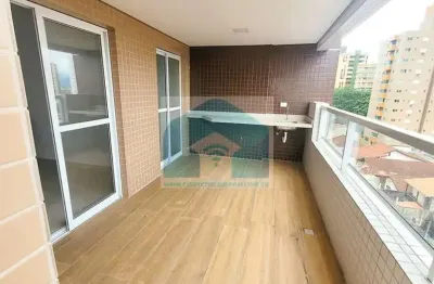 Apartamento no bairro tupi, praia grande sp, com 2 dormitórios, 2 suíte.