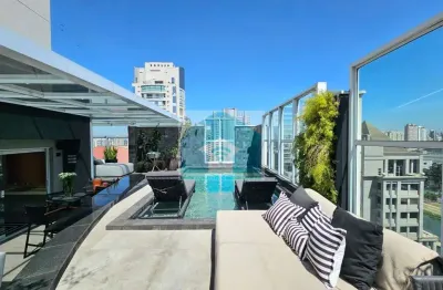 Cobertura Apartamento no Brooklin 305m²  4 quartos sendo 3 suítes - 3 vagas