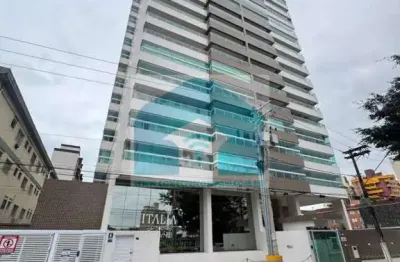 Apartamento no canto do forte, praia grande sp, com 2 dormitórios, 1 suíte.