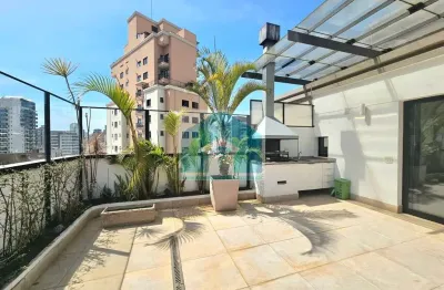 Apartamento cobertura 136 m²- 2 quartos (sendo 1 suíte) -  2 vagas