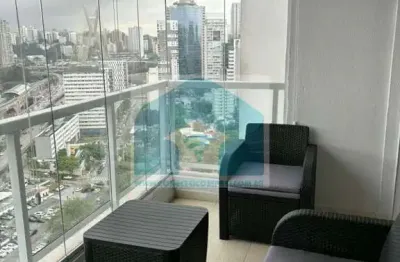 Apartamento Brooklin mobiliado ,1 dormitório,1 suíte, 1 vaga com lazer
