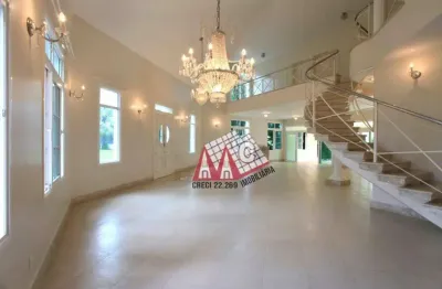 Sobrado com 4 dormitórios à venda, 544 m² por r$ 5.900.000,00 - condomínio residencial lago azul golf club - araçoiaba da serra/sp