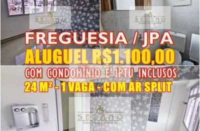 Condomínio evolution corporate office - selano - aluga sala na freguesia/ jpa - aluguel por r$1.100,00 à preço fixo (já inclusos os encargos )