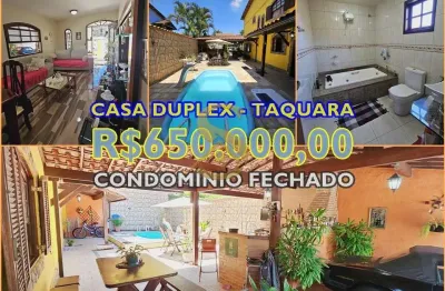 Casa em condomínio fechado com 3 quartos à venda na Estrada do Outeiro Santo, 440, Taquara, Rio de Janeiro