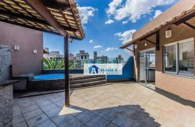 Cobertura com 3 dormitórios, 147 m² - venda por r$ 700.000,00 ou aluguel por r$ 4.100,00 - coração eucarístico - belo horizonte/mg