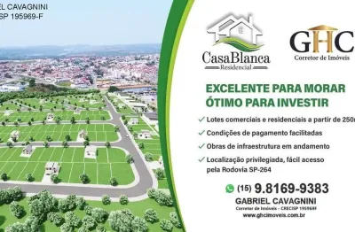 Loteamento residencial casa blanca
grande oportunidade de lançamento - salto de pirapora /sp.

** e