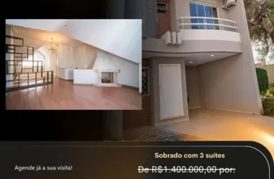 Sobrado em condomínio para venda em curitiba, vista alegre, 3 dormitórios, 3 suítes, 5 banheiros, 3 vagas