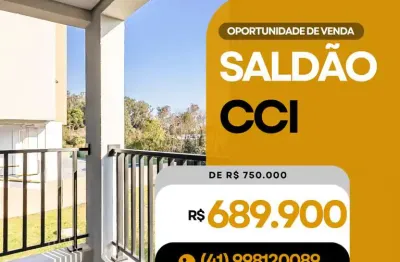 Apartamento para venda em curitiba, bacacheri, 3 dormitórios, 1 suíte, 2 banheiros, 2 vagas