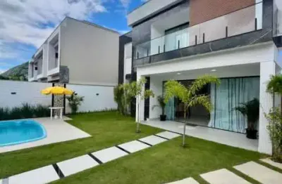 Casa em condomínio fechado com 4 quartos à venda na rua torquato de araújo neto, vargem pequena, rio de janeiro, 231 m2 por r$ 1.390.000
