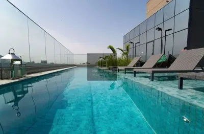 Studio sofisticado com lazer completo em localização privilegiada