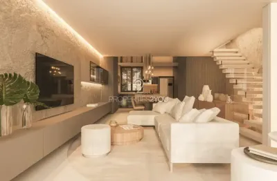 Casa em condomínio fechado com 3 quartos à venda na rua antônio escorsin, santa felicidade, curitiba, 271 m2 por r$ 2.280.000