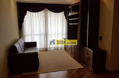 Apartamento com 3 dormitórios para alugar, 100 m² por r$ 6.060,00/mês - vila bastos - santo andré/sp