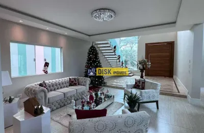 Casa com 5 dormitórios à venda, 550 m² por r$ 5.328.000,00 - parque anchieta - são bernardo do campo/sp