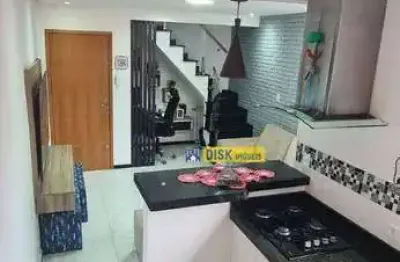 Cobertura com 2 dormitórios à venda, 110 m² por r$ 632.000,00 - vila scarpelli - santo andré/sp