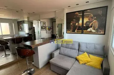 Apartamento com 1 dormitório à venda, 44 m² - alto padrão – parque anchieta - são bernardo do campo