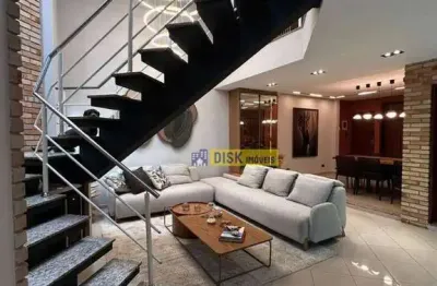 Sobrado alto padrão com 3 dormitórios, suíte e espaço gourmet – 295 m² – jordanópolis, são bernardo do campo