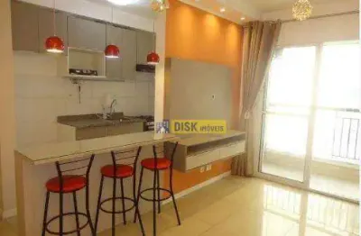 Apartamento com 2 dormitórios para alugar, 56 m² por r$ 3.370,00/mês - planalto - são bernardo do campo/sp