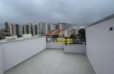 Cobertura com 2 dormitórios, 92 m² - venda por r$ 530.000,00 ou aluguel por r$ 2.900,00/mês - vila são pedro - santo andré/sp