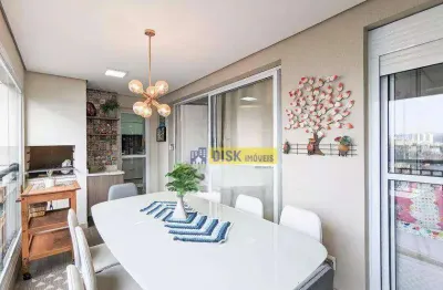 Apartamento com 3 dormitórios, 118 m² - venda por r$ 1.160.000,00 ou aluguel por r$ 7.250,00/mês - baeta neves - são bernardo do campo/sp