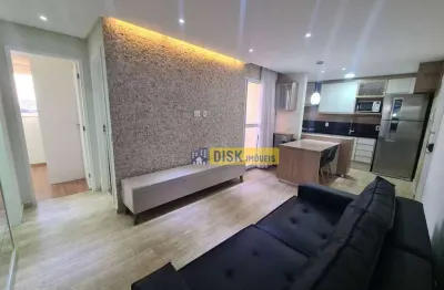 Apartamento com 2 dormitórios para alugar, 48 m² por r$ 4.130,00/mês - planalto - são bernardo do campo/sp