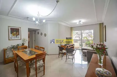 Apartamento com 3 dormitórios para alugar, 100 m² por r$ 4.088/mês - centro - são bernardo do campo/sp