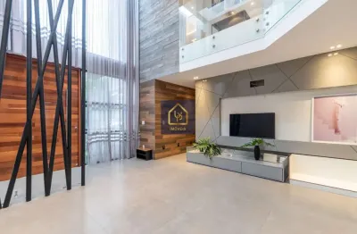 Sobrado triplex alto padrão com 4 dormitórios à venda. são 290 m² privativos por r$ 2.790.000 no bairro fazendinha em curitiba/pr