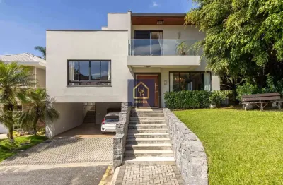 Casa alto padrão em condomínio fechado com 3 suítes. são 550m² privativos por r$ 3.800.000 no bairro campina do siqueira em curitiba/pr
