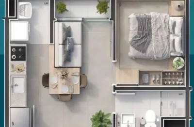 Apartamento com 1 quarto à venda na Mooca, São Paulo 
