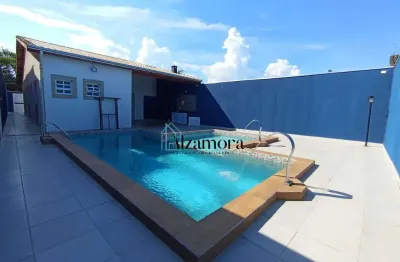 Casa nova com piscina grande  e 03 suítes próxima ao mar jd jamaica itanhaém -sp