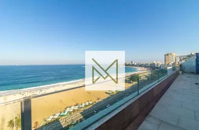 Cobertura linear à venda em copacabana - frente mar