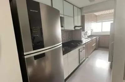 Apartamento semi mobiliado tudo de primeira qualidade dois dormitórios  suite varanda goumert andar alto