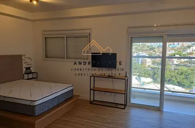 Studio mobiliado para locação no campolim com 1 vaga de garagem coberta