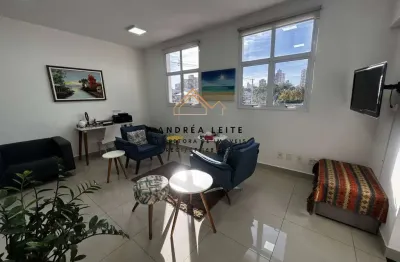 Sala comercial para locação no edifício black and white com 2 banheiras