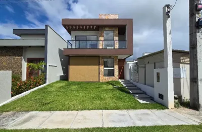 Casa duplex em condomínio fechado -  4 quartos, 4 suítes, 2 vagas em abrantes - camaçari/ba.