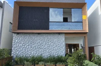 Casa duplex em condomínio fechado -  4 quartos, 2 suítes, 2 vagas em abrantes - camaçari