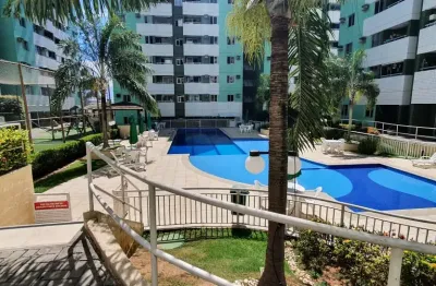 Apartamento todo mobiliado, 2 quartos, 1 suíte, varanda, no Condomínio Città de Lauro de Freitas.