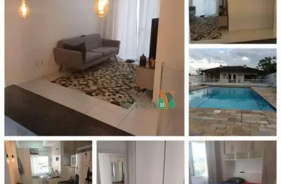 Apartamento com 3 dormitórios para alugar, 74 m² por r$ 2.200,00/mês - vila são josé - taubaté/sp