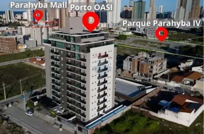 Porto oasi - posição sul - 52m2 - apartamento de 2 quartos, sendo 1 suíte no aeroclube! próximo ao parque parahyba iv