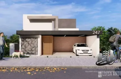 Casa com projeto moderno - condomínio reserva do vale
