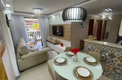 Apartamento mobiliado a venda no oka beach residence 02 quartos em muro alto- ipojuca pe