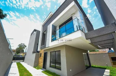Sobrado com 3 dormitórios à venda, 140 m² por r$ 849.900,00 - guaíra - curitiba/pr