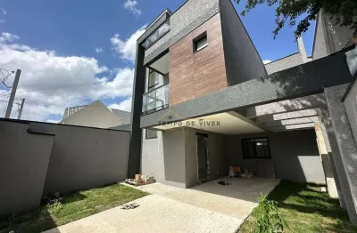 Sobrado com 3 dormitórios à venda, 141 m² por r$ 1.050.000,00 - capão raso - curitiba/pr