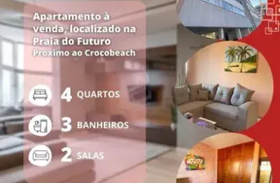 Apartamento venda tem 109 m² com 4 quartos em praia  do futuro - fortaleza - ce
