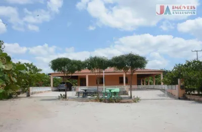 Chácara com 4 dormitórios à venda, 10000 m² por r$ 800.000,00 - zona rural - itapipoca/ce