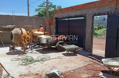 Dados do imóvel  tipo: casa (em construção)  área construída: aproximadamente 140 m²  área do terreno: 265 m²  quartos: 3 (possui 1 suíte)  banheiros: 1 (a suíte)  vagas de garagem: garagem ampla (vag