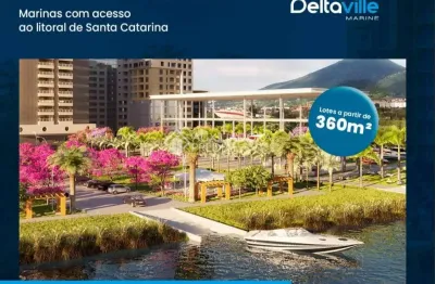 Terreno à venda na avenida deltaville, 04, beira rio, biguaçu, 1775 m2 por r$ 2.386.606