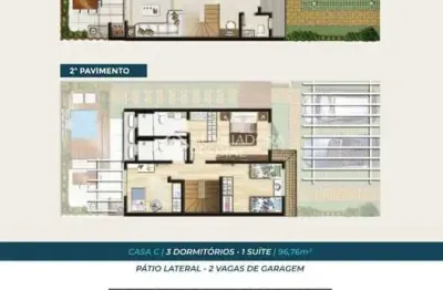 Casa em condomínio fechado com 3 quartos à venda na rua sagrado coração de jesus, 811, morro das pedras, florianópolis, 96 m2 por r$ 1.280.000