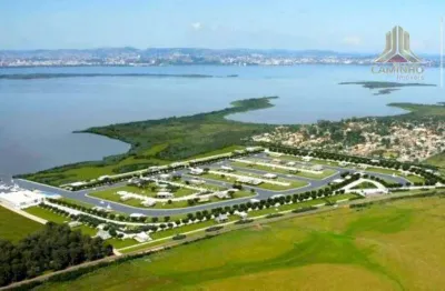 Terreno molhado no ponta da figueira marina em eldorado do sul